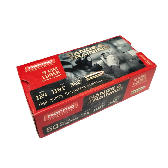 Amunicja NORMA kal.9mm Luger FMJ 124gr (50szt)